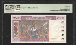 West African States 2500 Francs 1994 Togo ... 