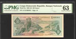Congo 50 Francs 1961 ... 