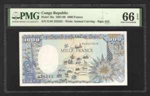 Congo 1000 Francs 1987 ... 