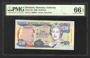 Bermuda 10 Dollars 2000 ... 