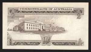 Australia Commonwealth 10 Shillings 1953 Rare