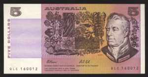 Australia 5 Dollars 1991 