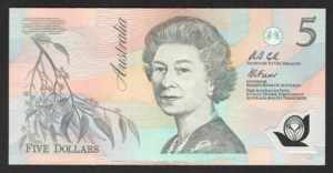 Australia 5 Dollars 1992 