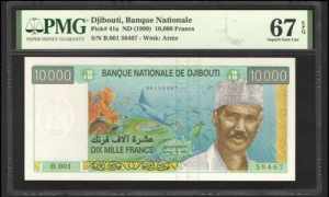 Djibouti 10000 Francs ... 