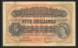 East Africa 5 Shillings ... 