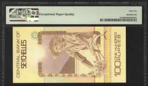 Seychelles 100 Rupees 1983 PMG 66