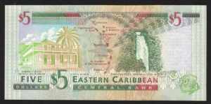 East Caribbean States 5 Dollars 2000 