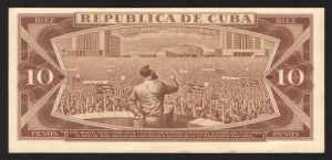 Cuba 10 Pesos 1969 Specimen