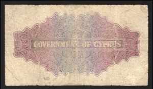 Cyprus 2 Shillings 1945 Rare