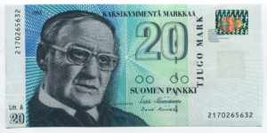 Finland 20 Markkaa 1993 
