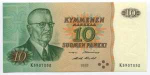 Finland 10 Markkaa 1980 