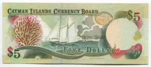 Cayman Islands 5 Dollars 1996 