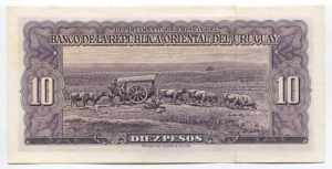 Uruguay 10 Pesos 1939 