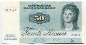 Denmark 50 Kroner 1992 