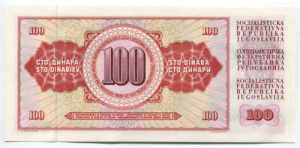 Yugoslavia 100 Dinara 1965