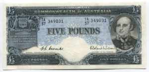 Australia 5 Pounds 1960 ... 