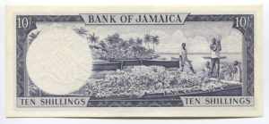 Jamaica 10 Shillings 1964 Rare