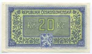 Czechoslovakia 20 Korun 1945 