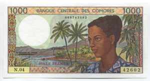 Comoros 1000 Francs 1994 