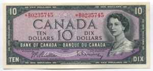 Canada 10 Dollars 1954 ... 