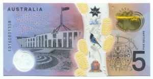 Australia 5 Dollars 2016 