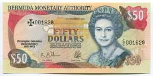 Bermuda 50 Dollars 1992 ... 