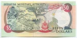 Bermuda 50 Dollars 1992 Commemorative Rare