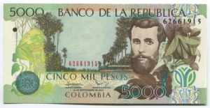 Colombia 5000 Pesos 2013 