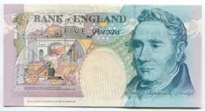 Great Britain 5 Pounds 1991 