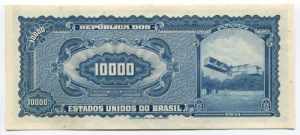Brazil 10 Cruzeiros Novos on 10000 Cruzeiros ... 