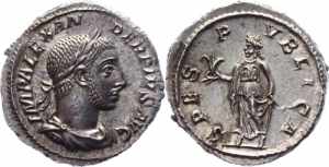 Roman Empire Denarius 230 -236 A.D.