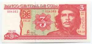 Cuba 3 Pesos 2004 