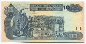 Bolivia 10 Bolivianos 2001 
