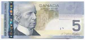 Canada 5 Dollars 2010 