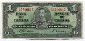 Canada 1 Dollar 1937 
