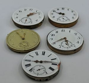 Lot of 5 Pocket Watcheses Movements