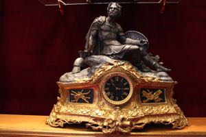 Gilt Bronze Clock Named as Warrior
