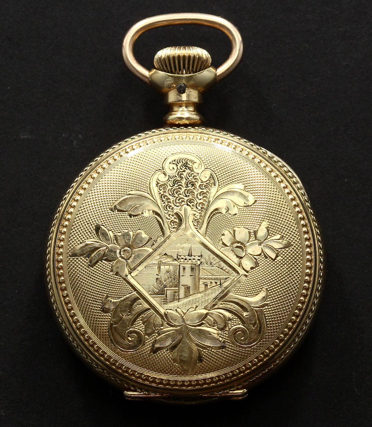 Hampton Small Gold Pocket Watches