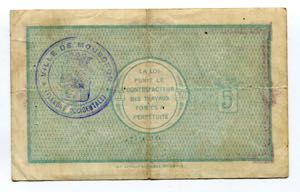 Belgium 10 Francs 1914 WWI