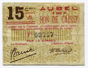 Belgium 15 Centimes 1915 ... 