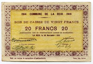 Belgium 20 Francs 1914 ... 