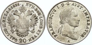 Austria 20 Kreuzer 1835 A - Wien