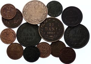 Europe Lot of 14 Coins 1867 -12