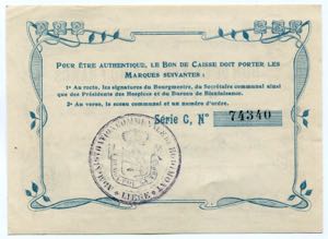Belgium 5 Francs 1915 Commune De Hodimont