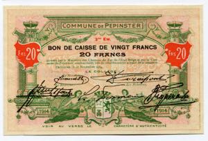 Belgium 20 Francs 1914 ... 