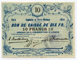 Belgium 10 Francs 1914 ... 