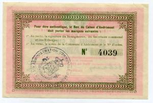 Belgium 5 Francs 1914 Commune D’Andimont