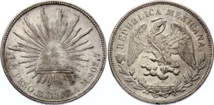 Mexico 1 Peso 1908 MO AM