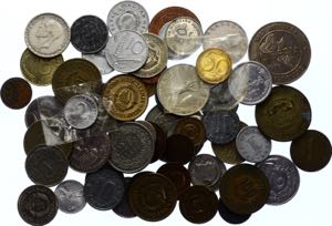 World Lot of 118 Coins & Medals 20th Century