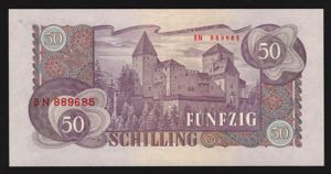 Austria 50 Schilling 1962